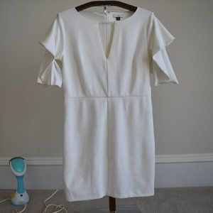White Halston Dress